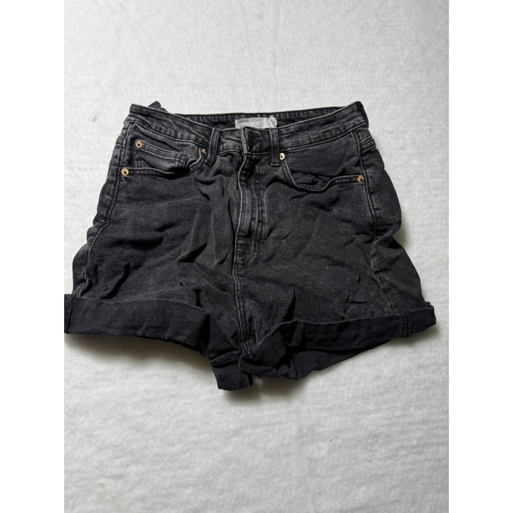 Garage Denim Womens Size 7 Black Denim Jean Shorts